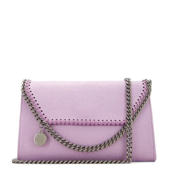 NWT MSRP$1095 STELLA MCCARTNEY Mini Xbody Eco Shaggy Deer bag Lilac - Picture 1 of 7